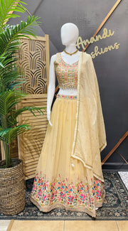 Gold Lehenga Set
