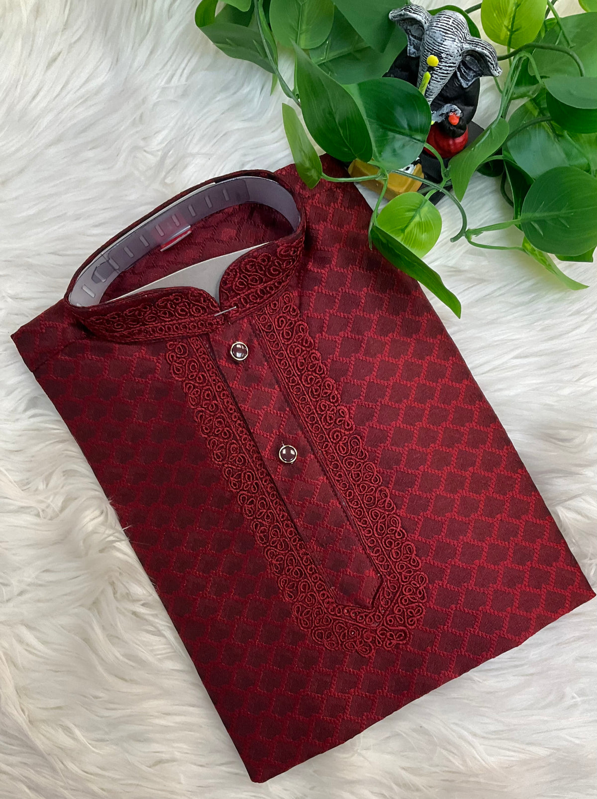 Maroon - boys kurta set