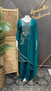 Collections Embroidered Palazzo Set