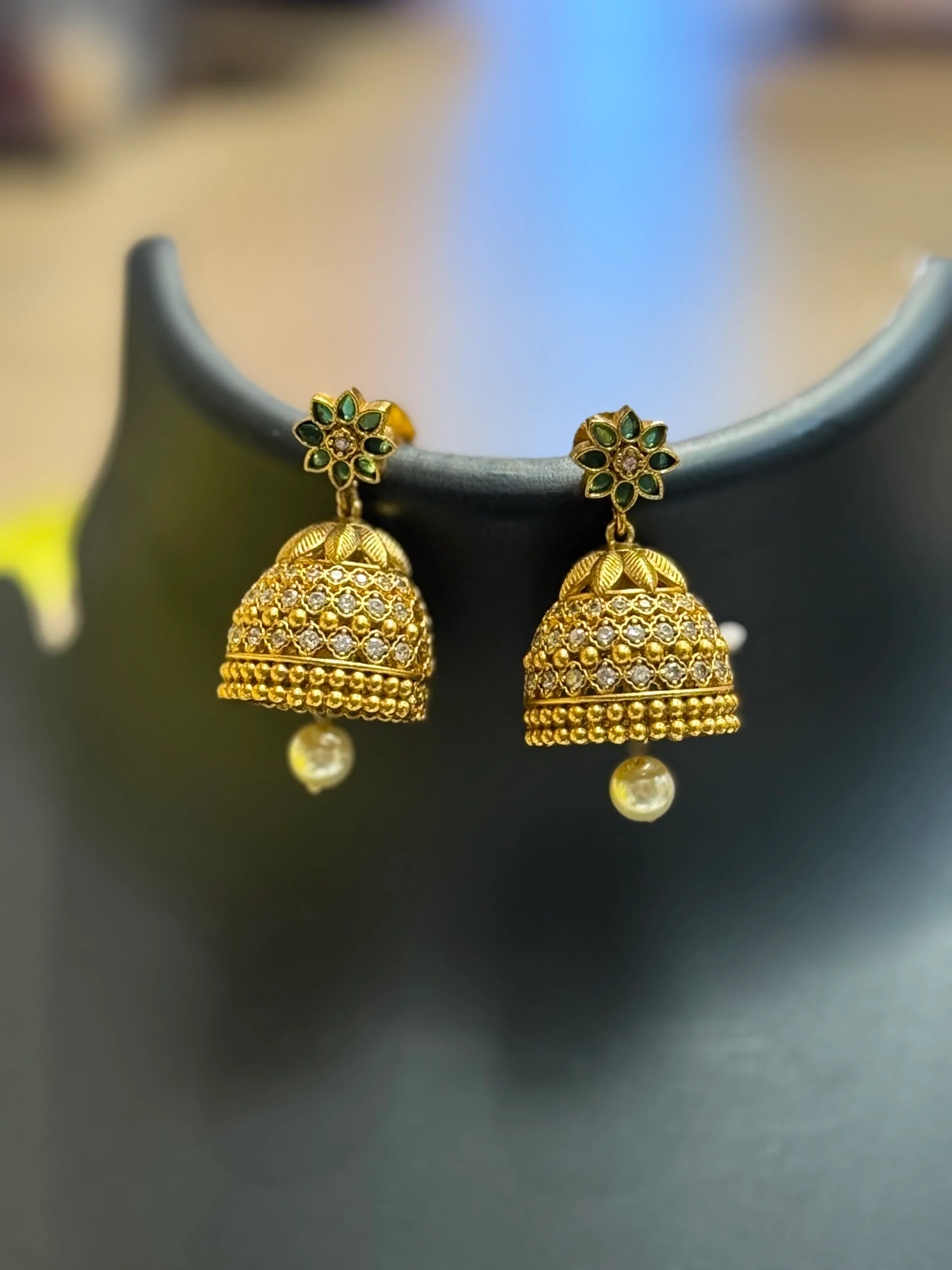 Gold Finish CZ Necklace sets