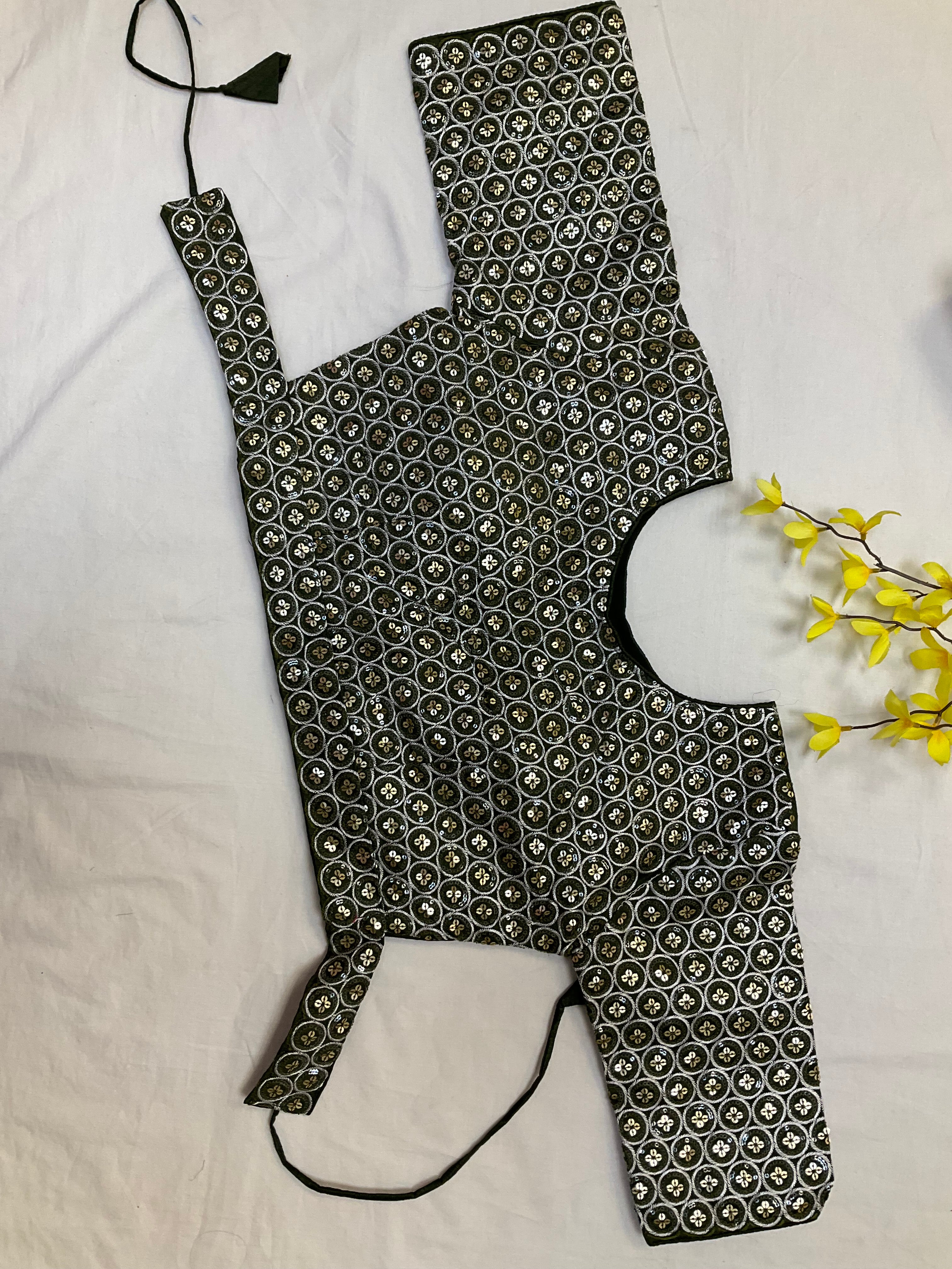 Green Saree with Readymade Blouse