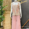 Pastel Colors Stylish Party Wear Palazzo/Sharara set