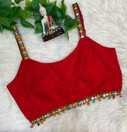 Thin Strap Colorful Pure Cotton Blouses