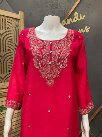 Size 44- Pink - Party Wear Palazzo Sets