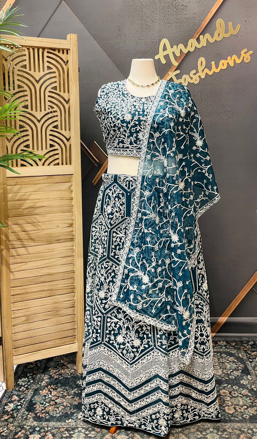 Plus size Heavy Work lehanga set