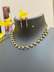 Multicolor Stones Necklace Set