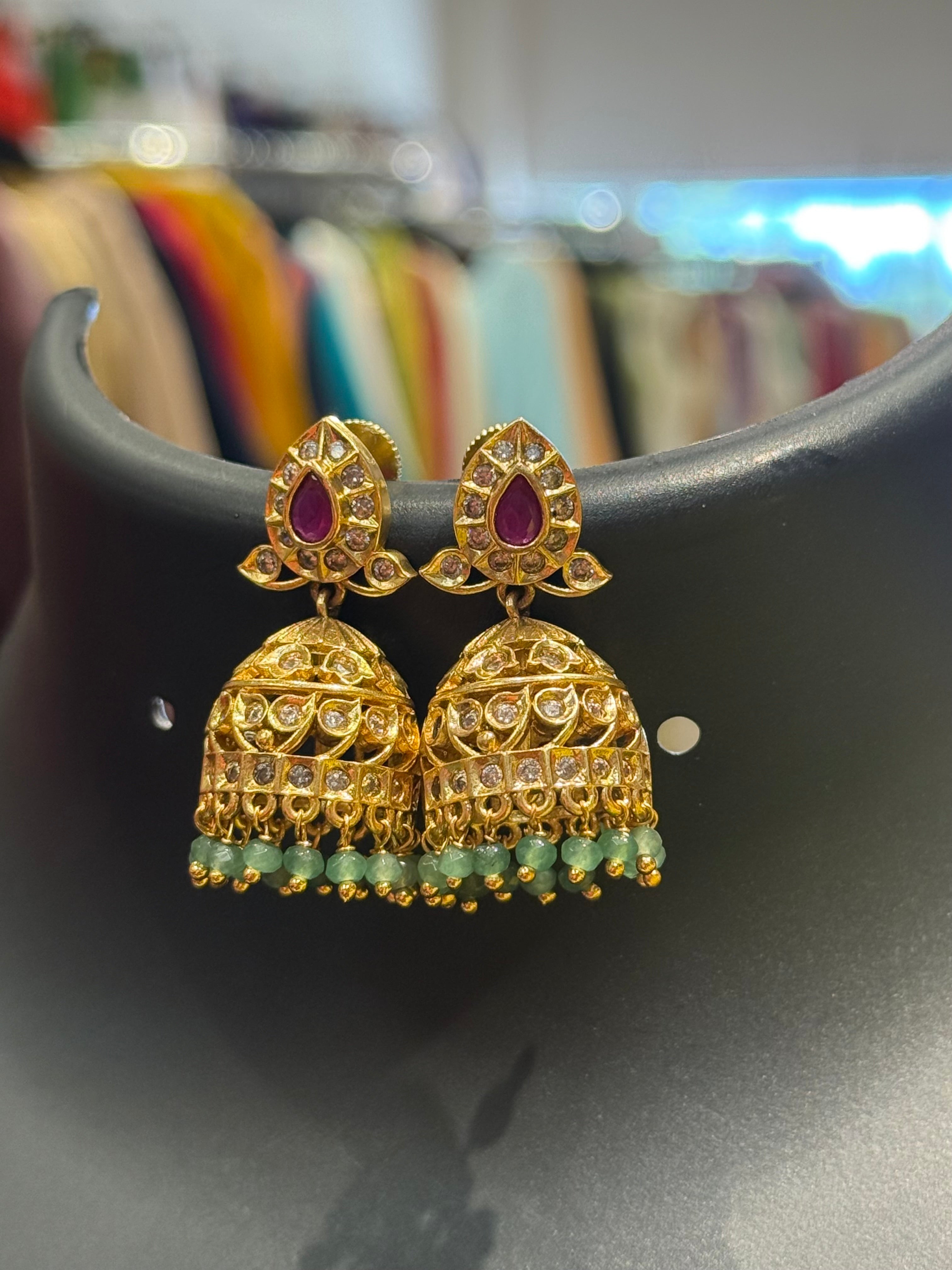 AD Traditional Jhumkas/Earrings