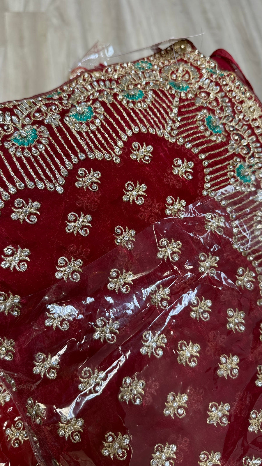 Red/Maroon Party Wear Saree
