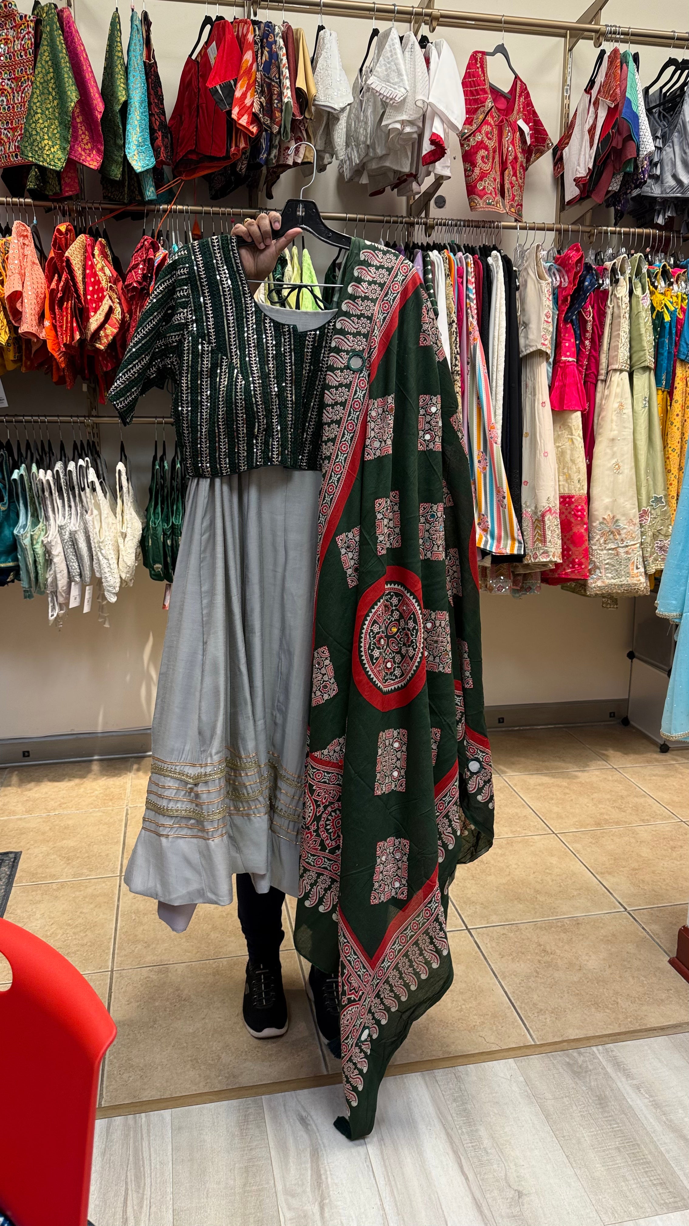Women's Plus Size Mix-and-Match Garba Set - Women - Chaniya Choli - Anandi Fashions