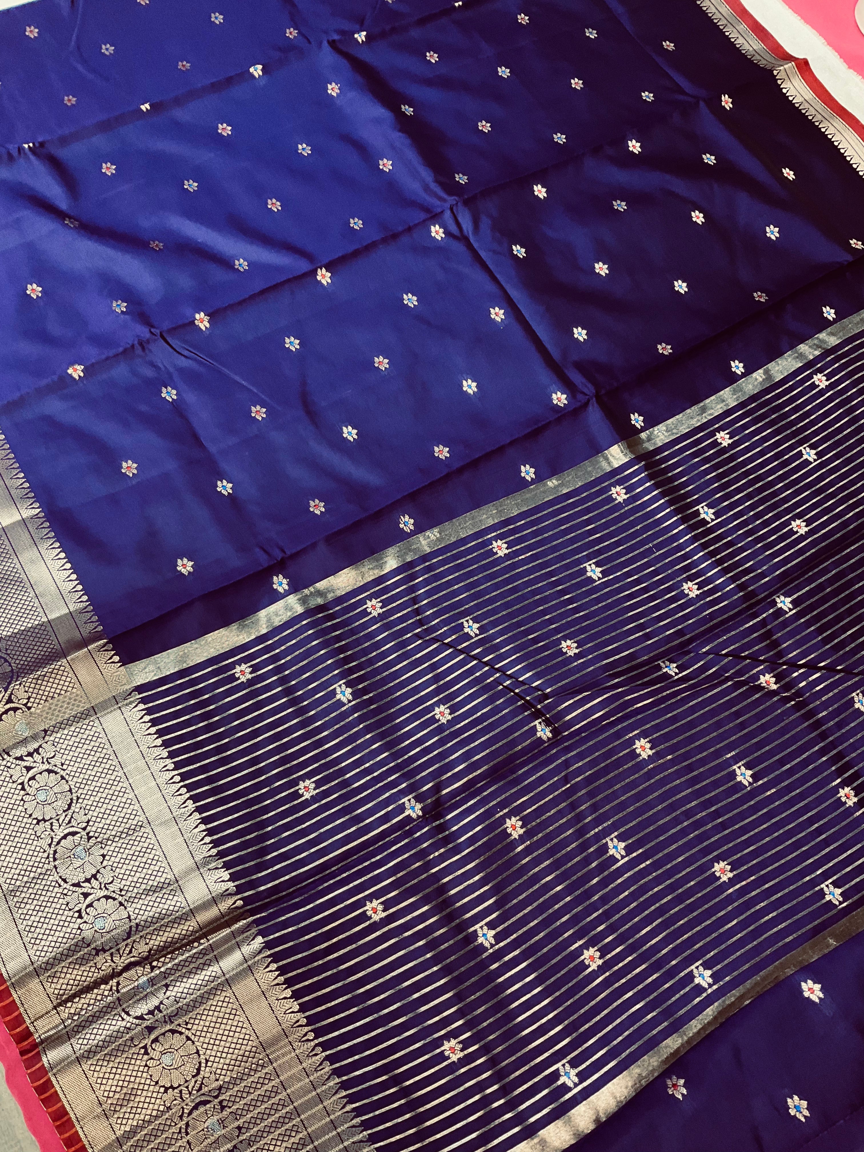 Violet - Benarasi Silk Saree