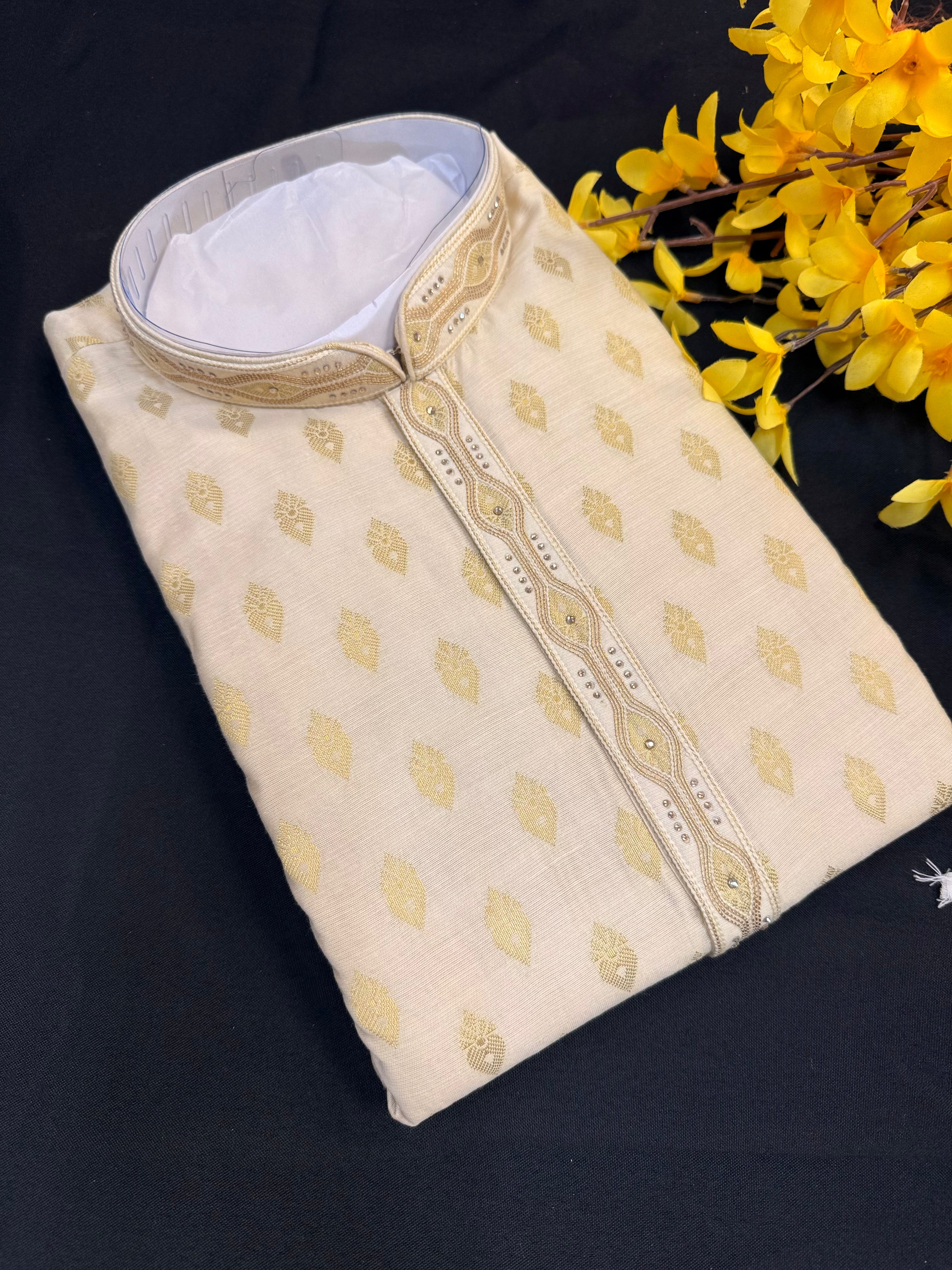 Half White/Cream Color- Men’s wear Kurta set