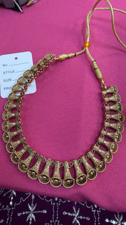 Antique Finish Necklace set -  - Anandi Fashions