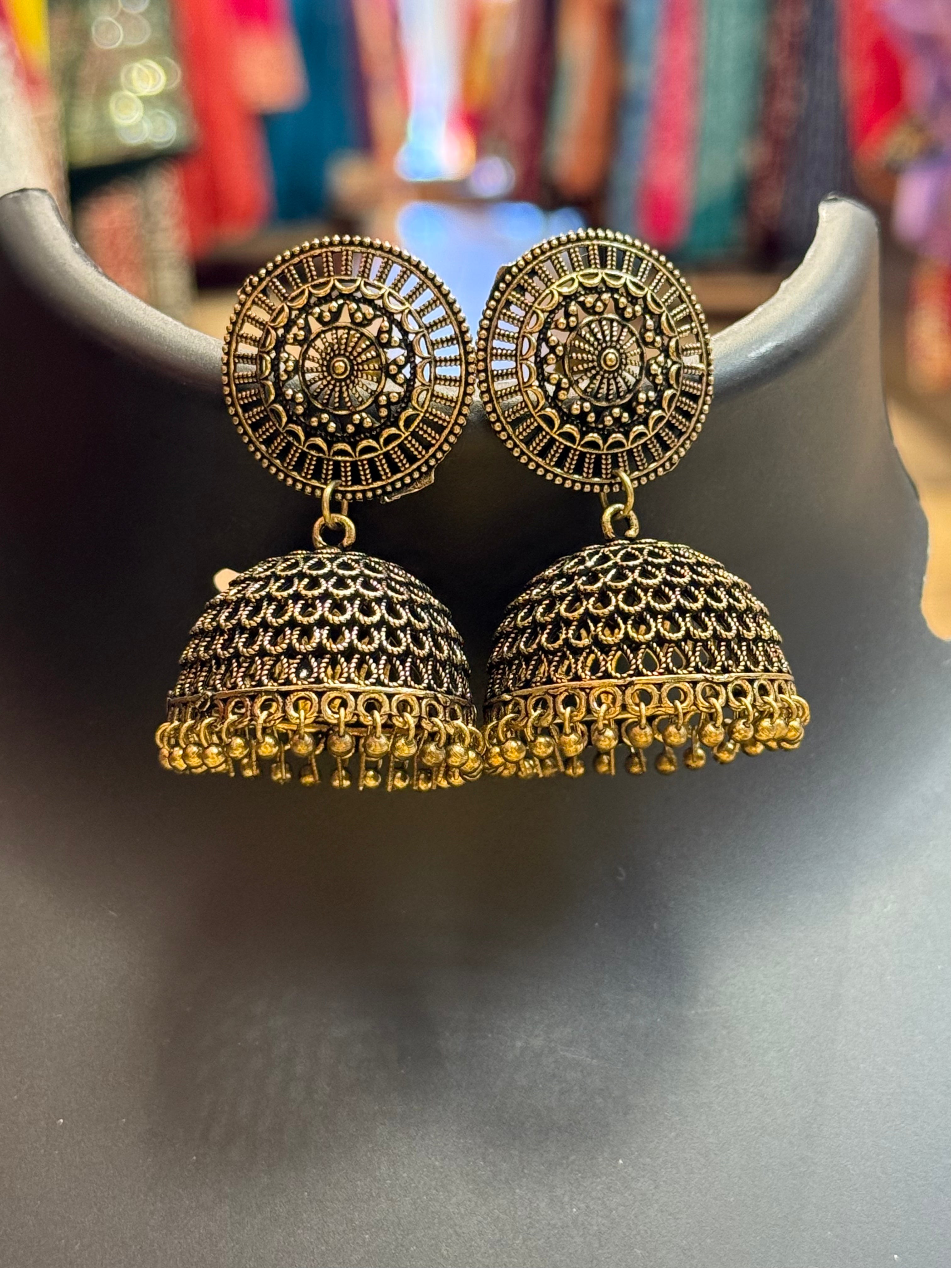 Copper Jhumkas