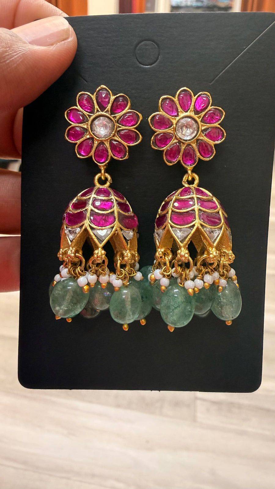 Jadau Kundan earrings/Jhumkas