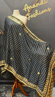 Black Bandhini Dupatta