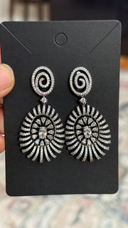 Silver Finish Earrings - Jewelry - Earrings - Anandi Fashions