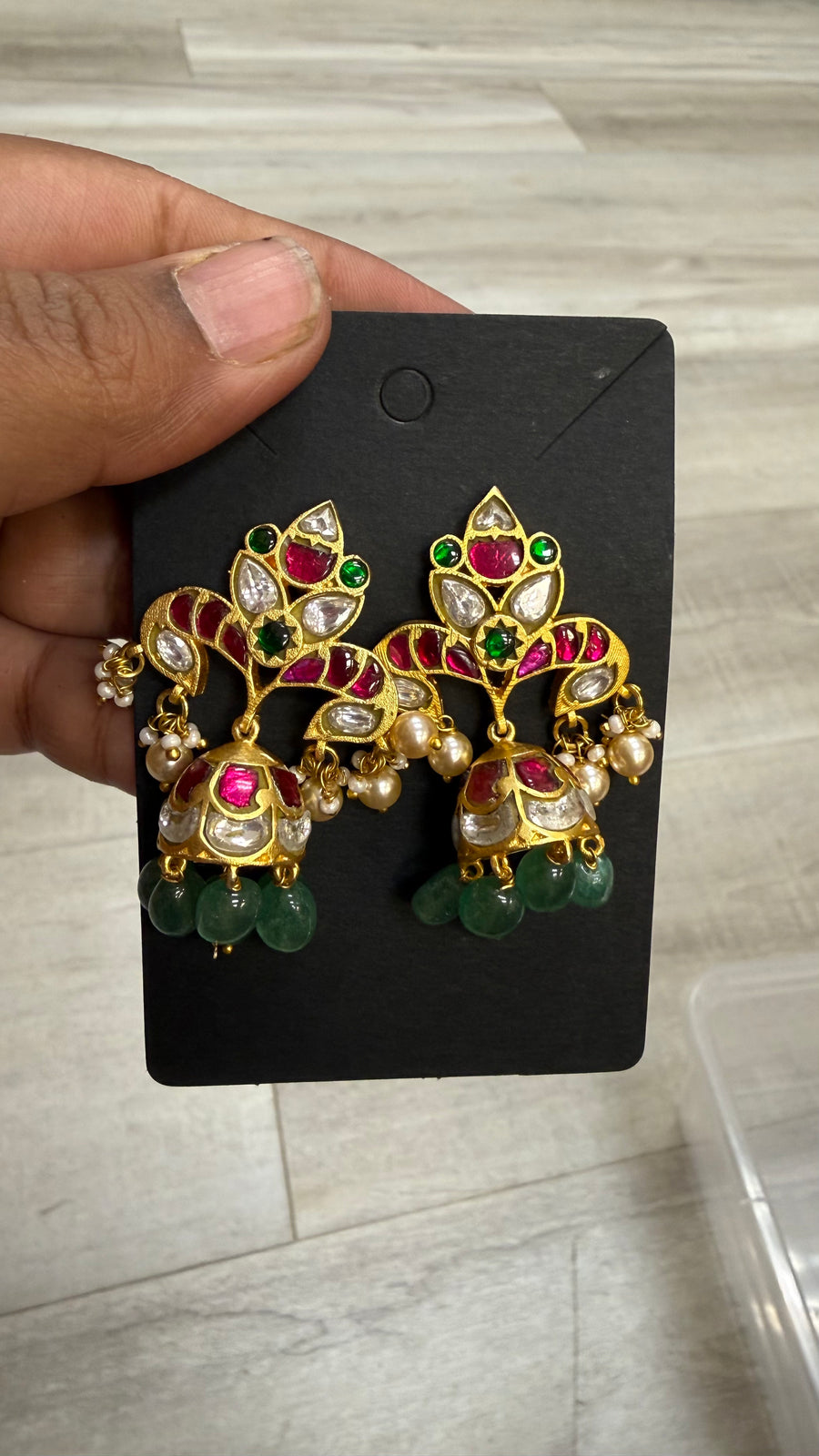 Jadav Kundan Earrings - Jewelry - Earrings - Anandi Fashions