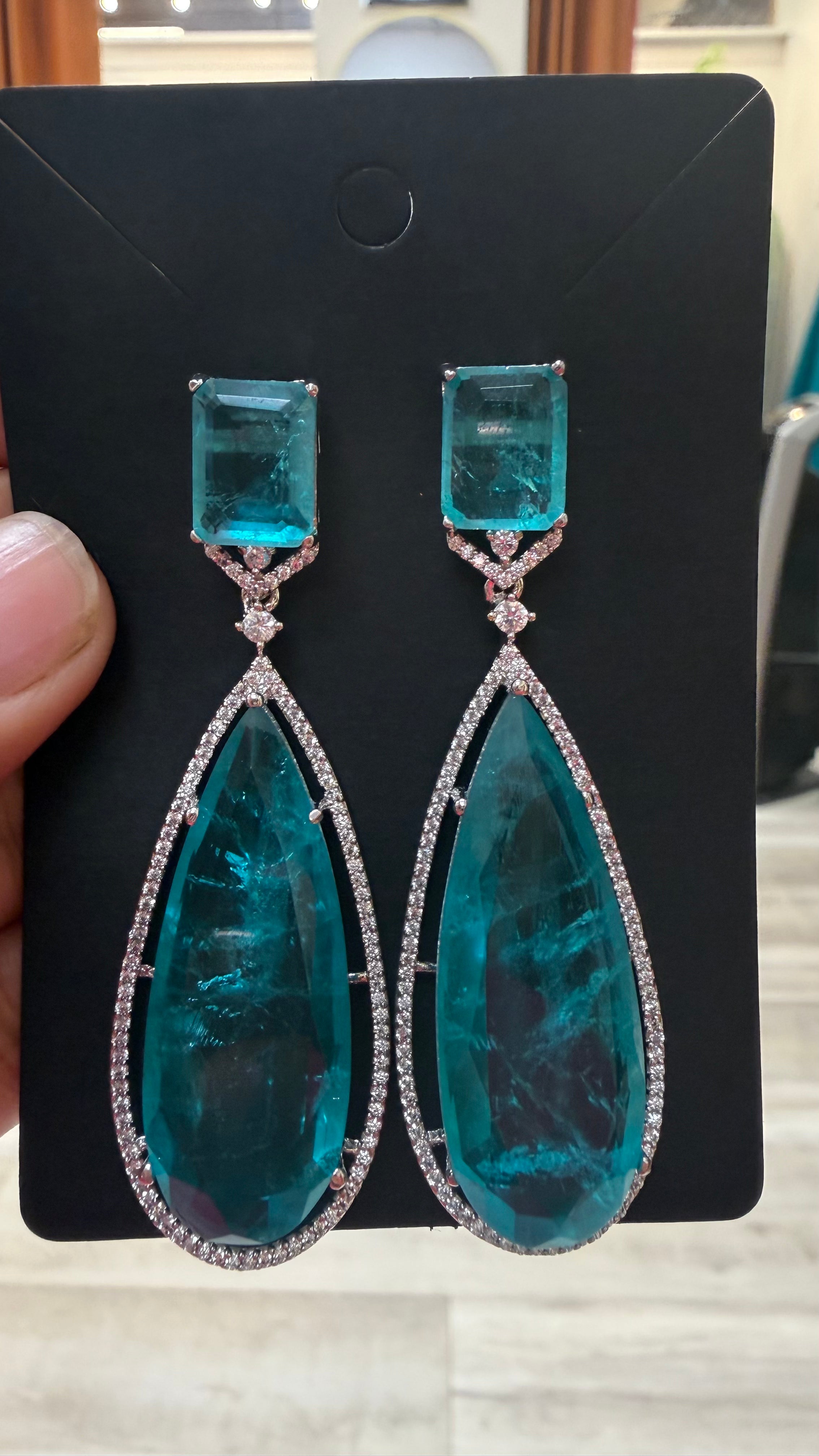 Statement Silver Finish Earrings - Jewelry - Earrings - Anandi Fashions