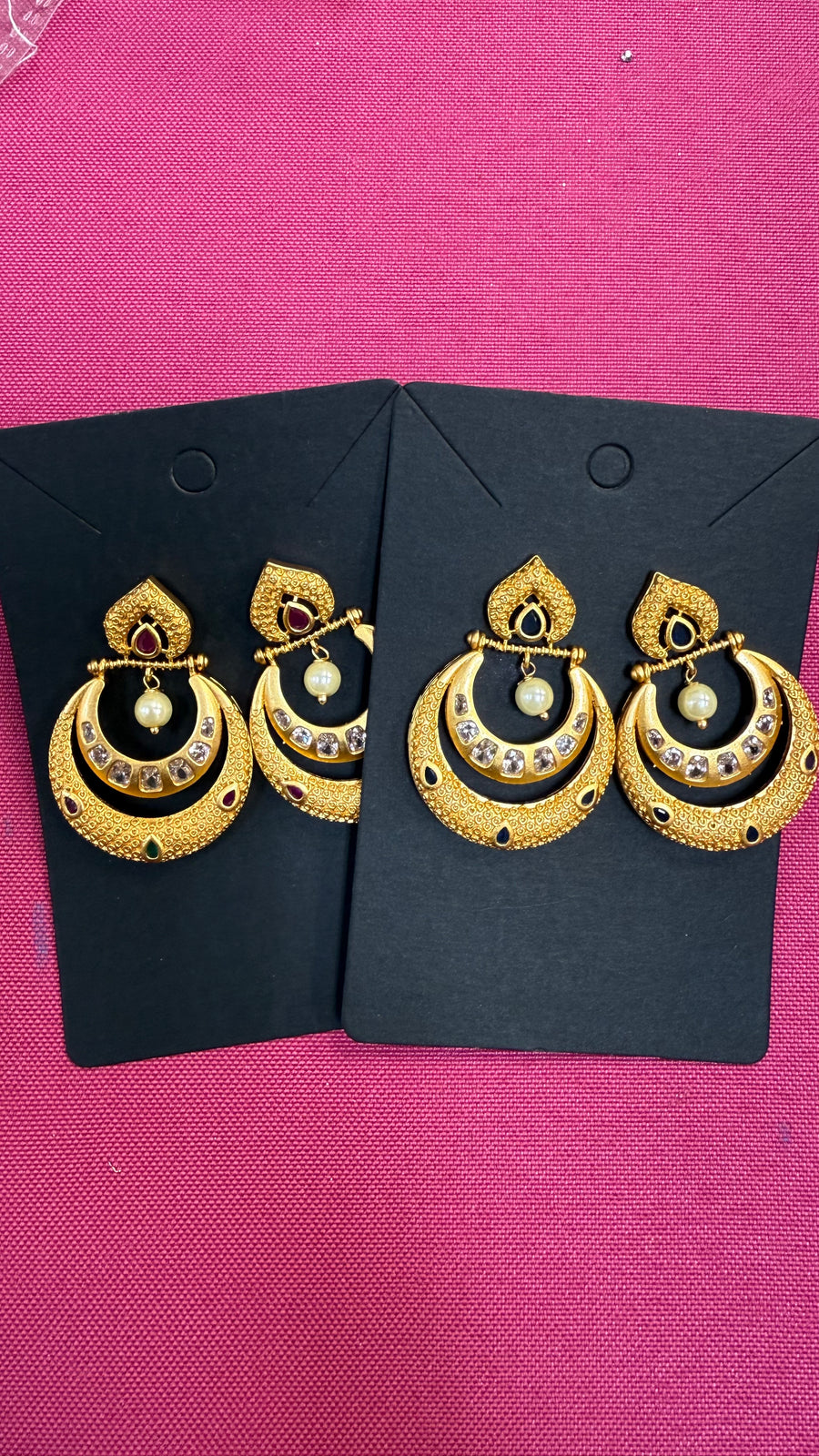 MattFinish Chandbali earrings