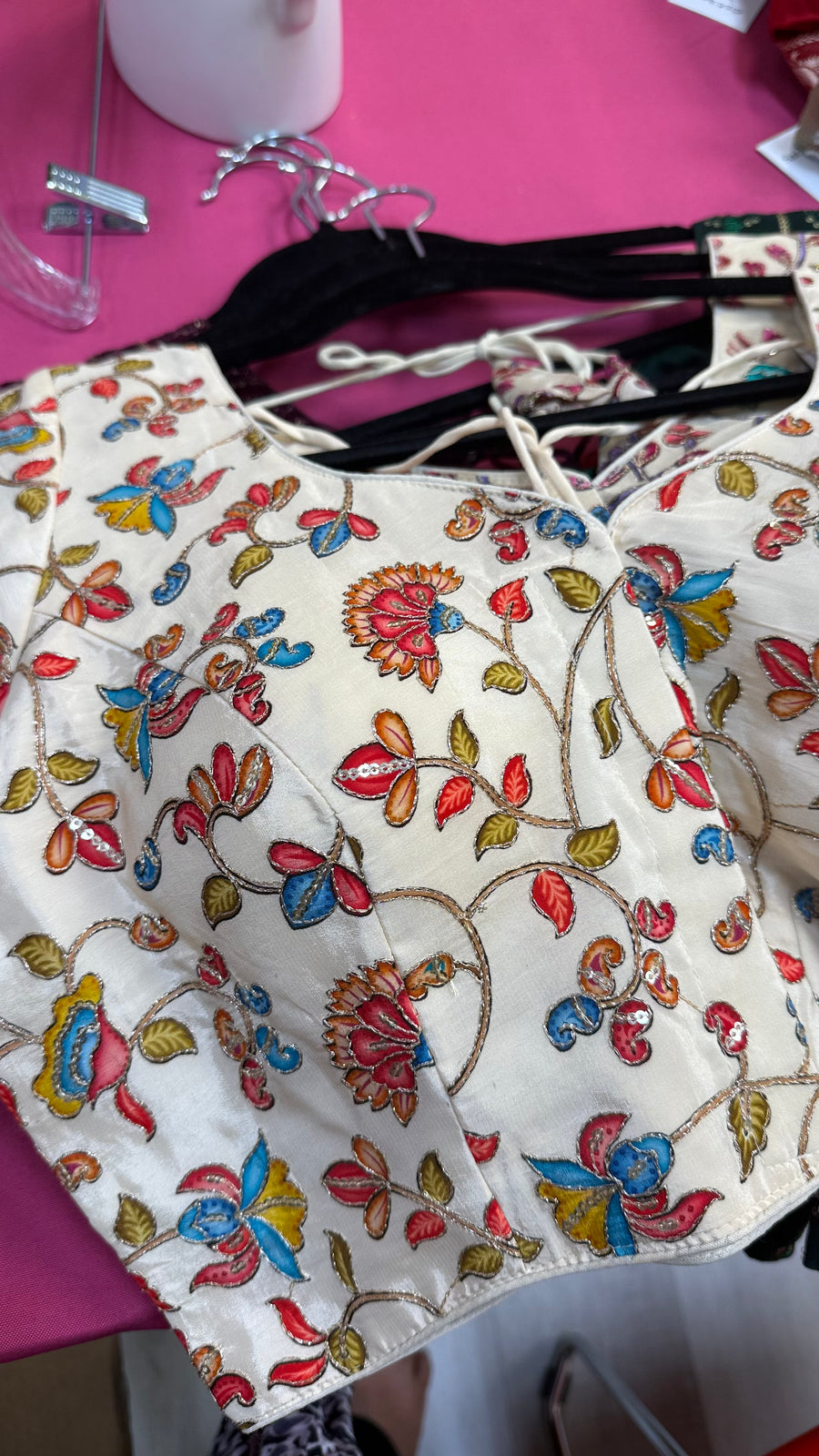 Crape Silk work Blouse - Women - Blouse - Anandi Fashions