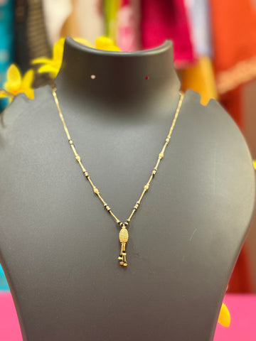 Black Beads - Gold Chain - Design 2