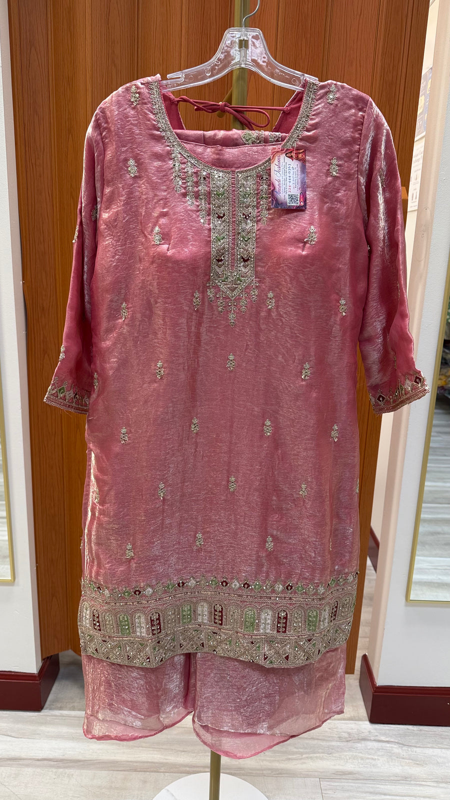Pink palazzo set