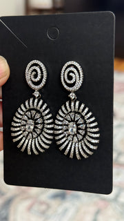 Silver Finish Earrings - Jewelry - Earrings - Anandi Fashions