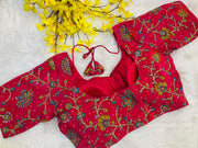 Natural Crepe Kalamkari Work Blouse