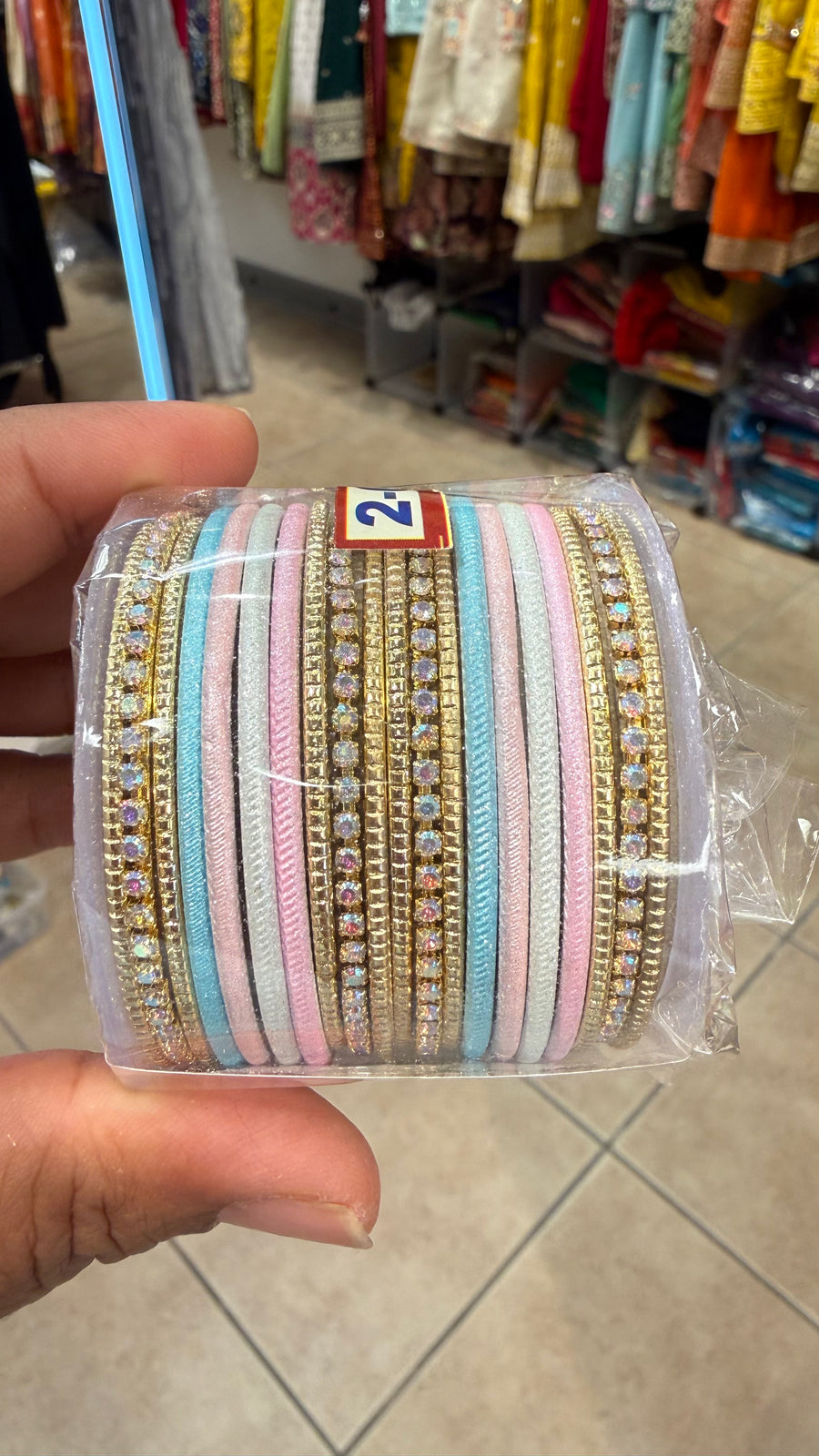 Pastel Shades -Kids Bangles set- Size 1.12(fits 2 yr old)