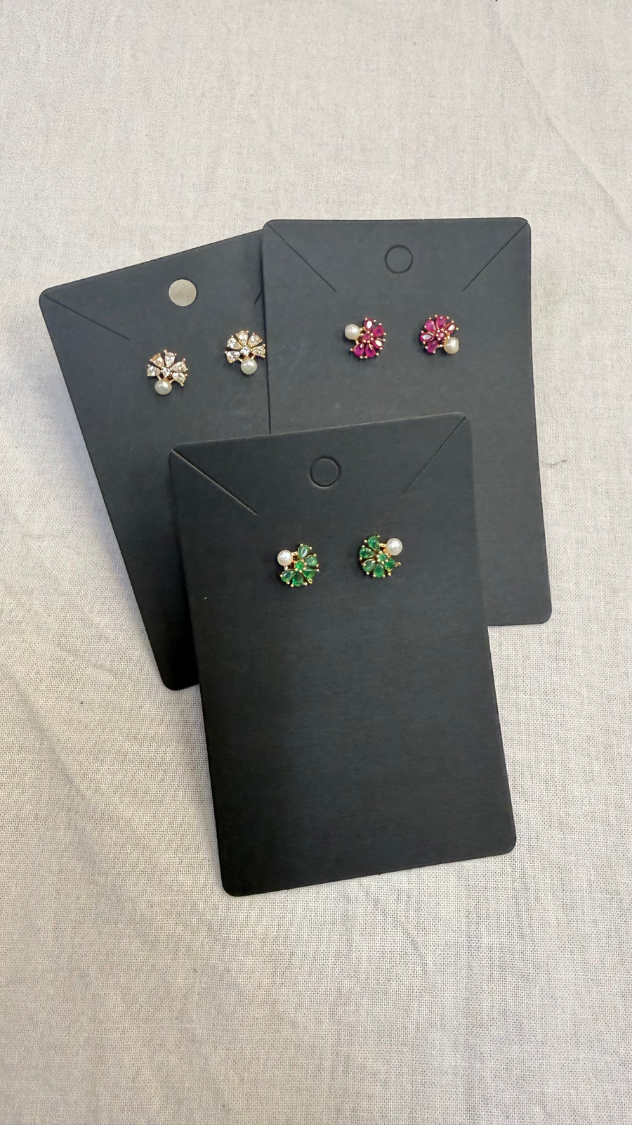 Small CZ earrings