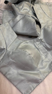 Plus size silver blouse - Women - Blouse - Anandi Fashions