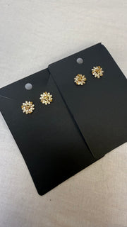 Small Gold CZ studs