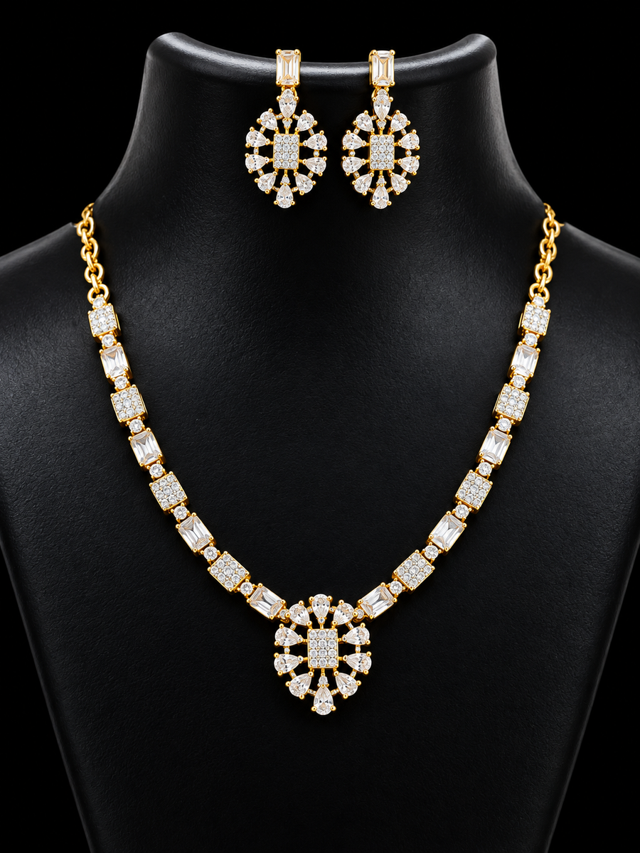 Simple AD Necklace Set