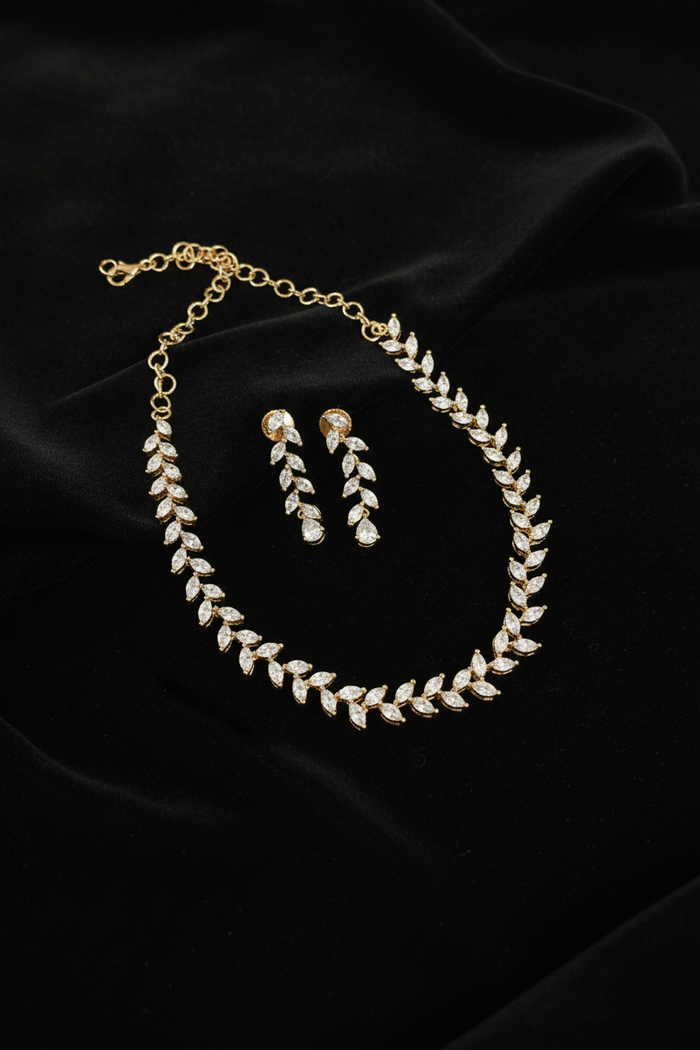 Party Wear CZ Necklace set
