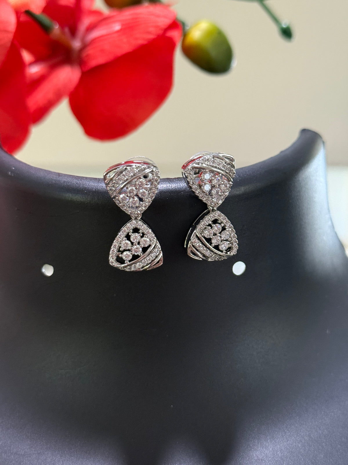 Stylish - Silver Finish Necklace set