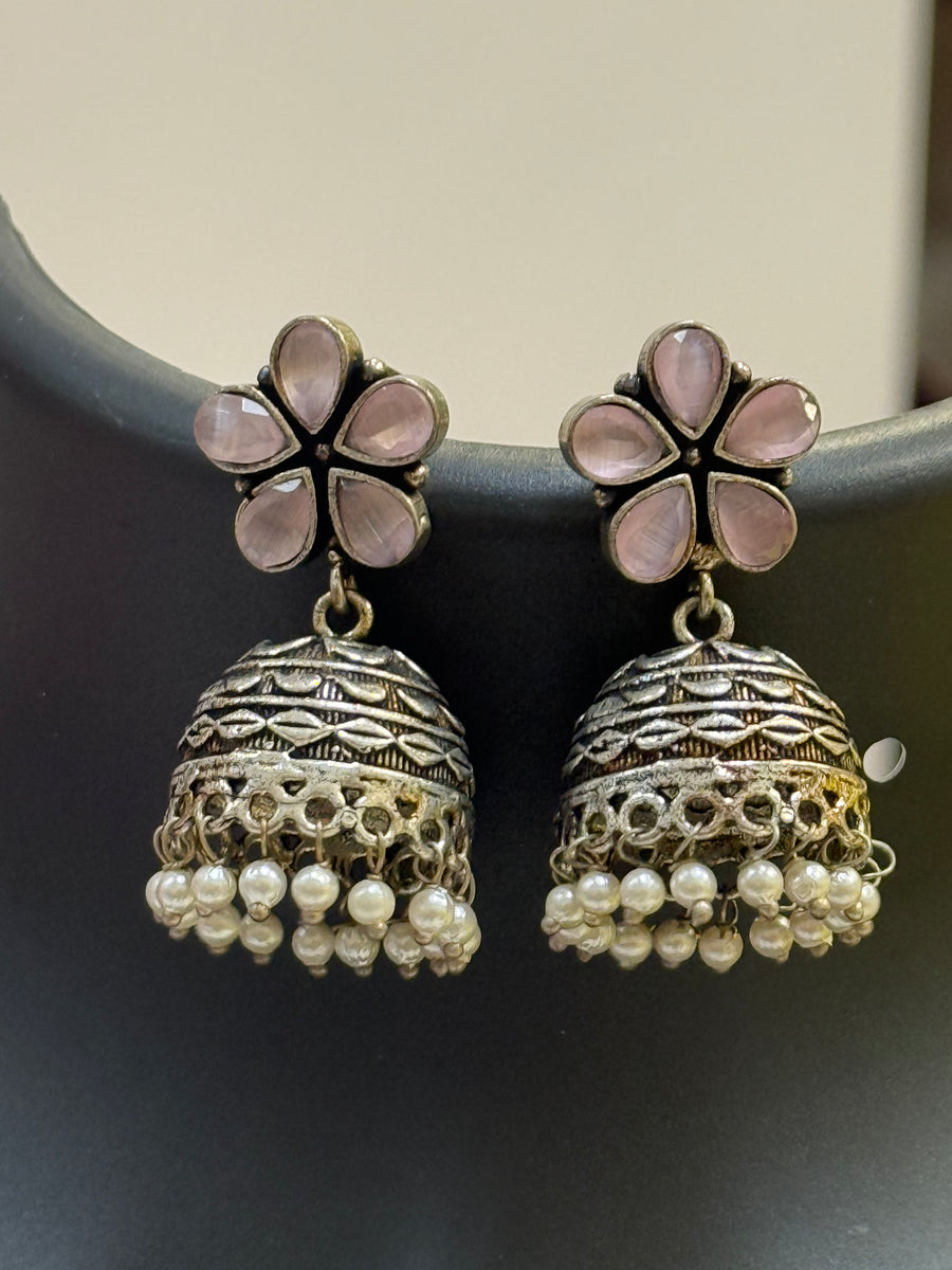 German Silver Earrings/Jhumkas