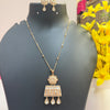 Chain With Flower Style Kundan Pendantset