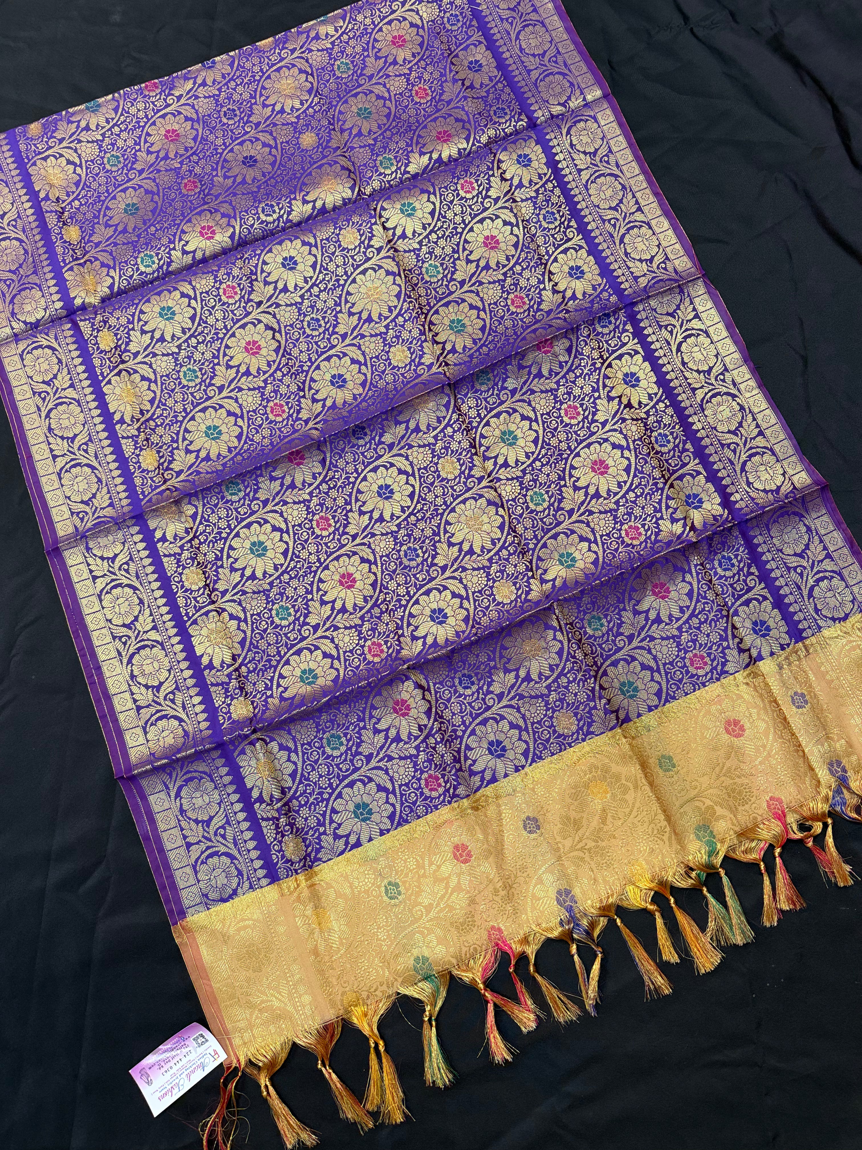 Benarasi Dupatta- Purple Color