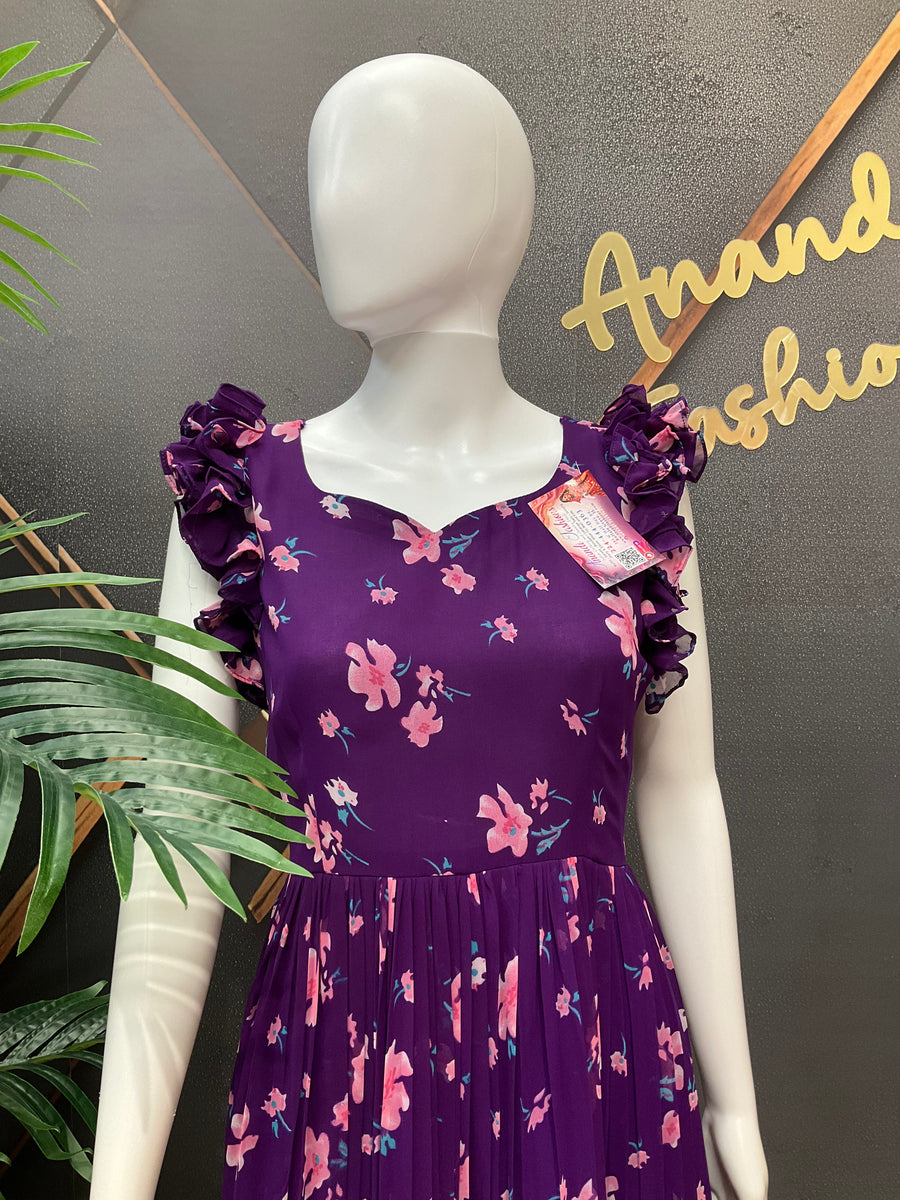 Purple Designer Gown - Fits 38-44