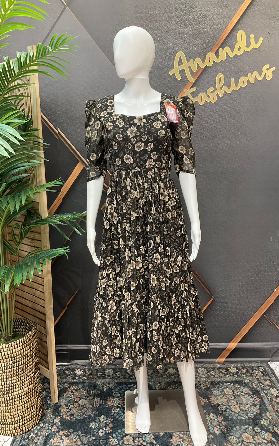 Black Designer Gown - Fits 38-44