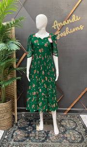 Teal Green Designer Gown - Fits 38-44