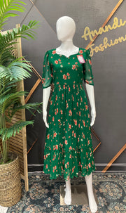 Teal Green Designer Gown - Fits 38-44