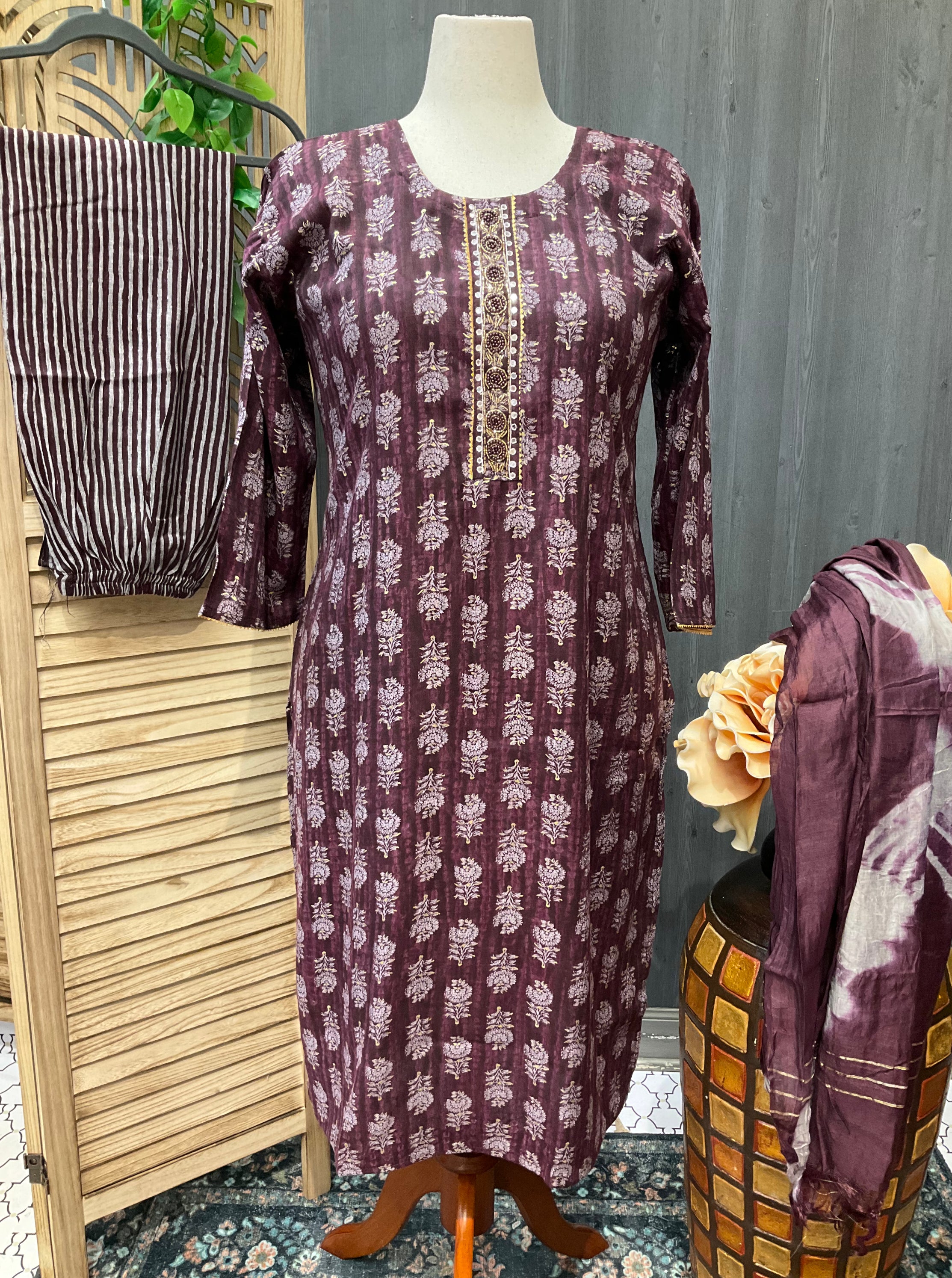 Plus sizes-Daily wear kurti sets
