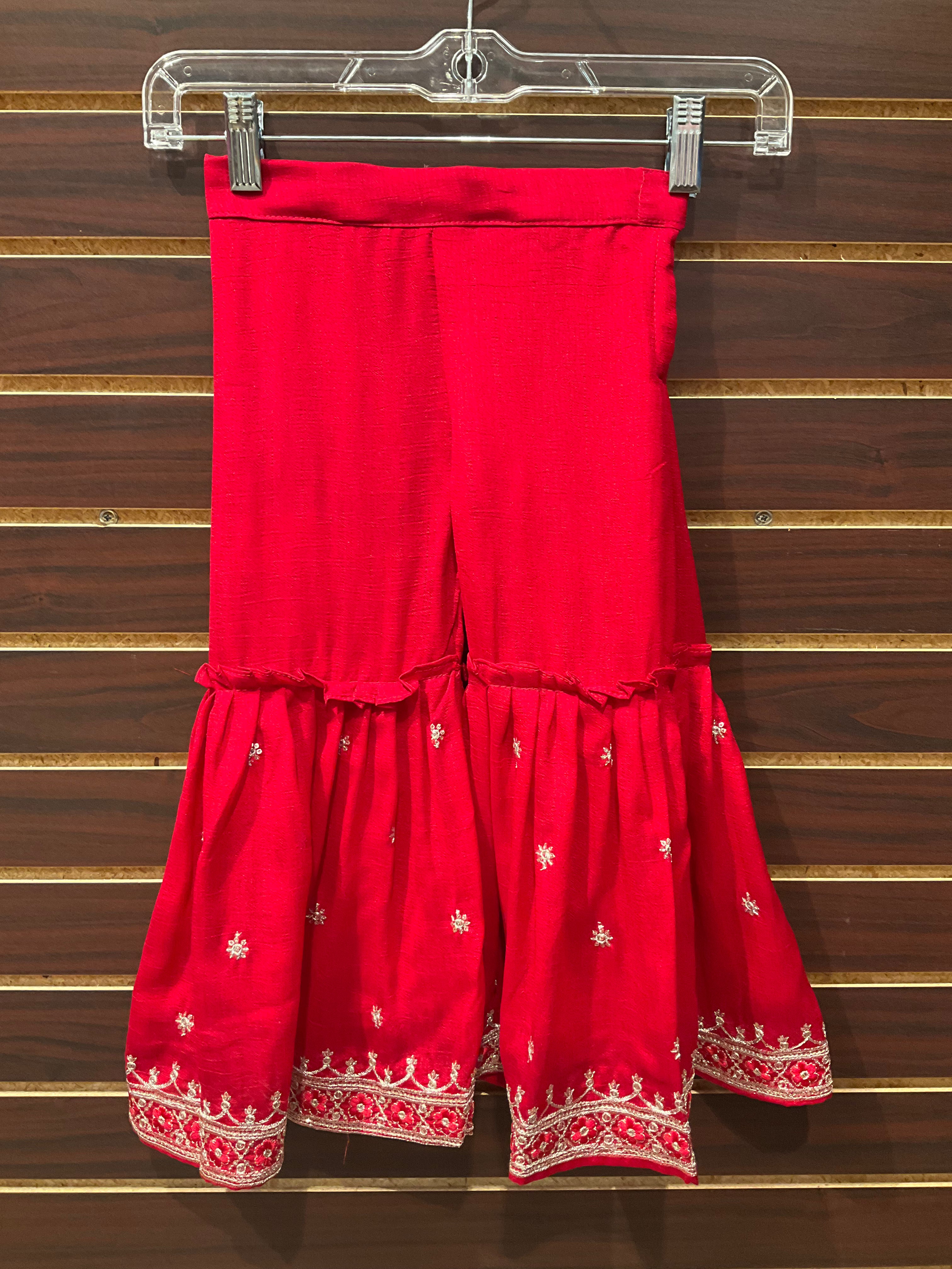 Size 22-Red - Toddler Girl Sharara set