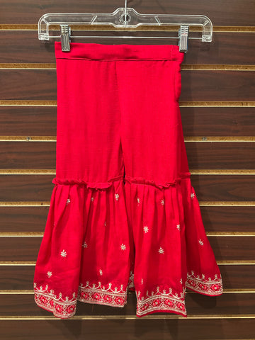 Size 22-Red - Toddler Girl Sharara set