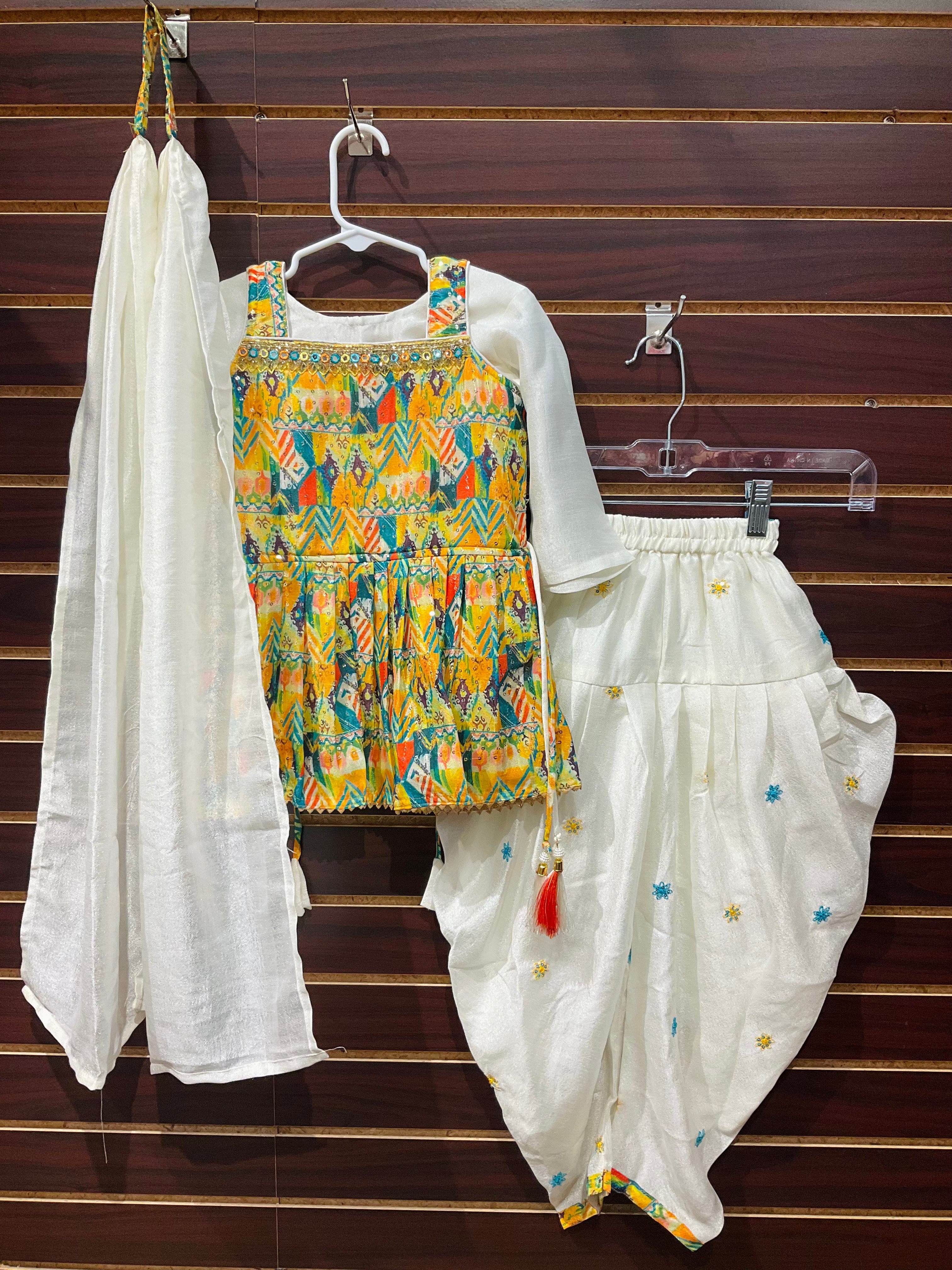 Baby/Toddler Girls patiala sets- 4 piece set