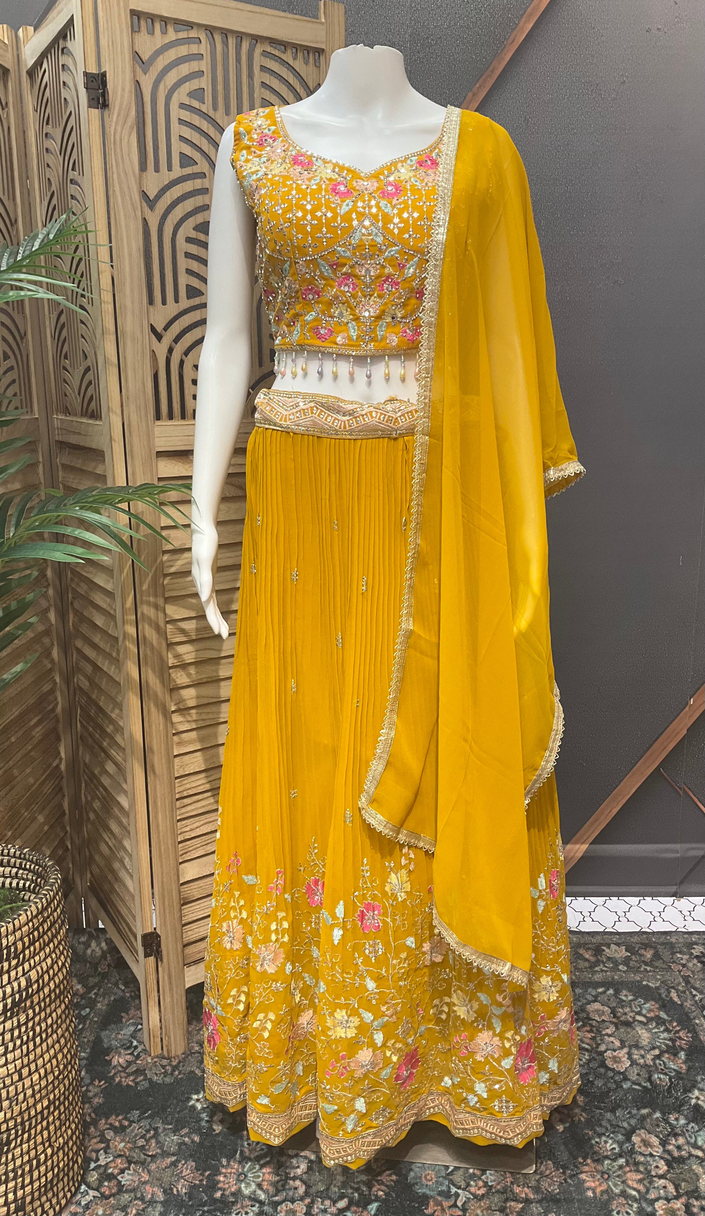 Celebration Chic: Vibrant Lehenga Set for Festive Moments