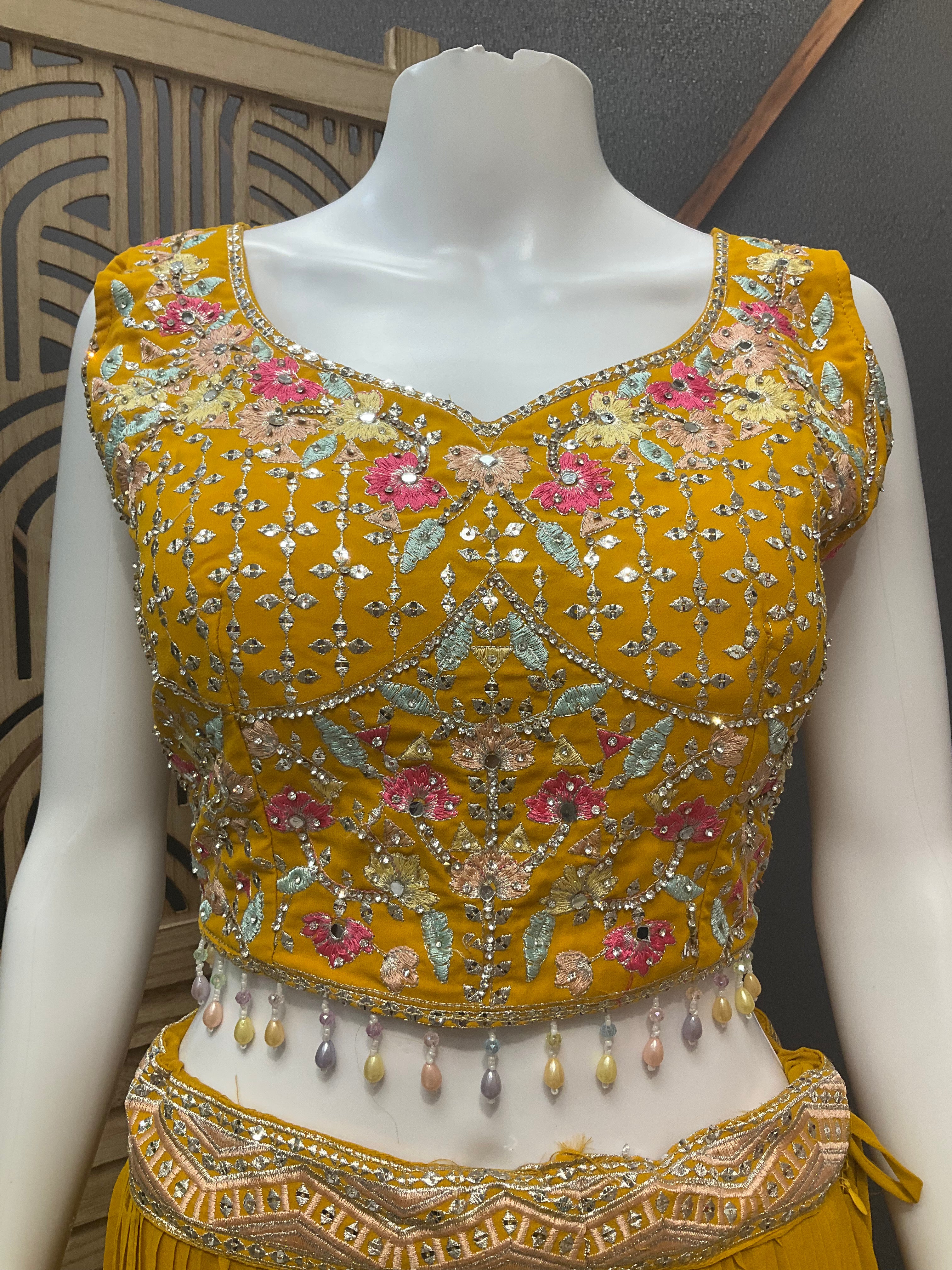 Celebration Chic: Vibrant Lehenga Set for Festive Moments