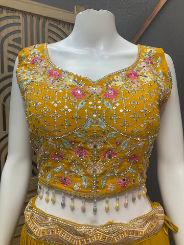 Vibrant Festive Lehenga Set - Party & Wedding Wear
