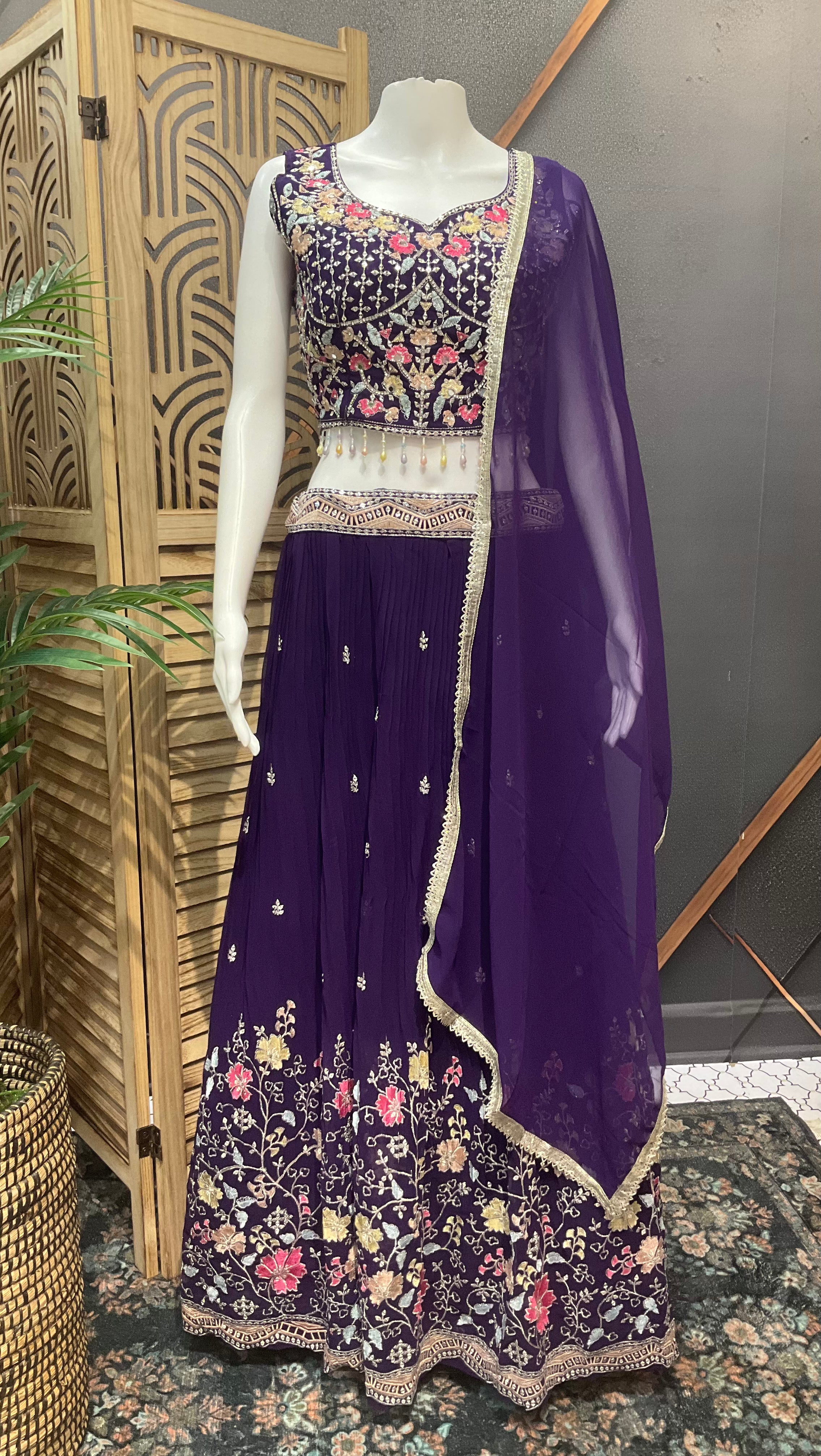 Celebration Chic: Vibrant Lehenga Set for Festive Moments